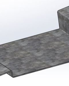 Winch side support 250x352x2.7mm wz